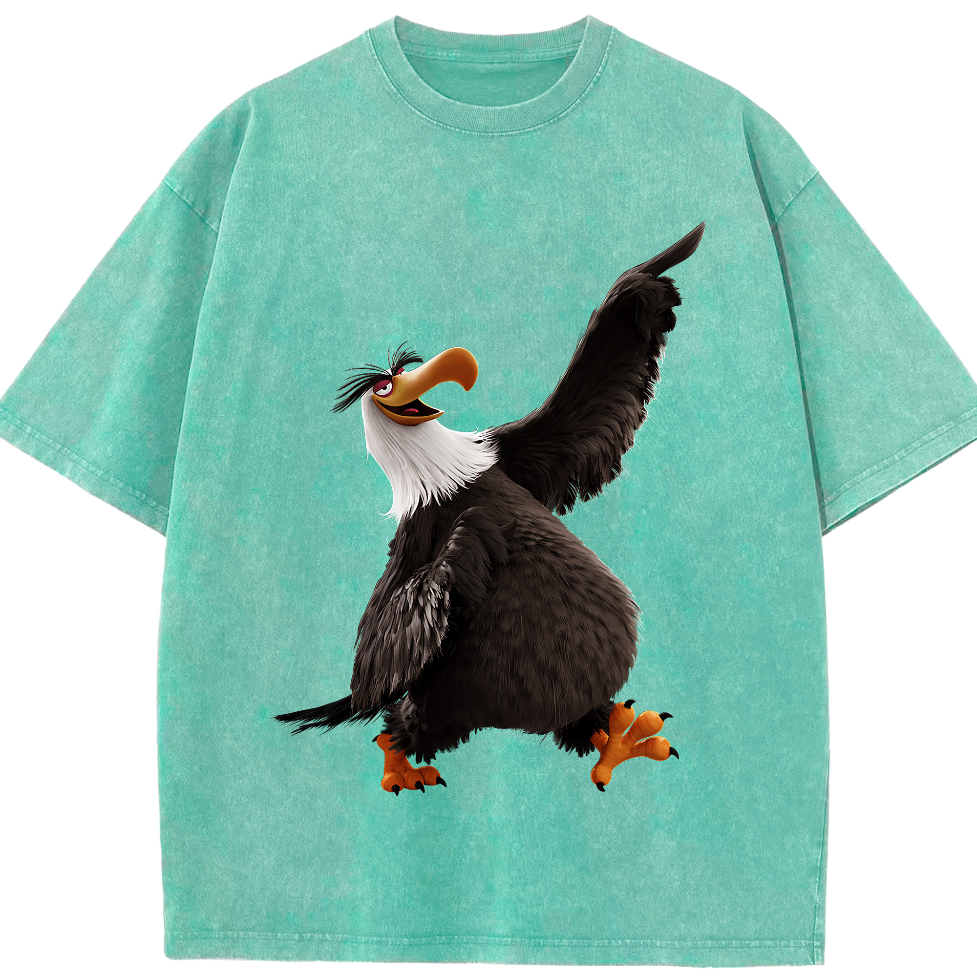 （画像用） Angry Birds アングリーバード 綿100% ヴィンテージ風 半袖Tシャツ（フロントプリント）